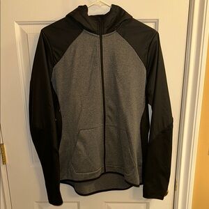 Nike Black and Gray Hooded Jacket